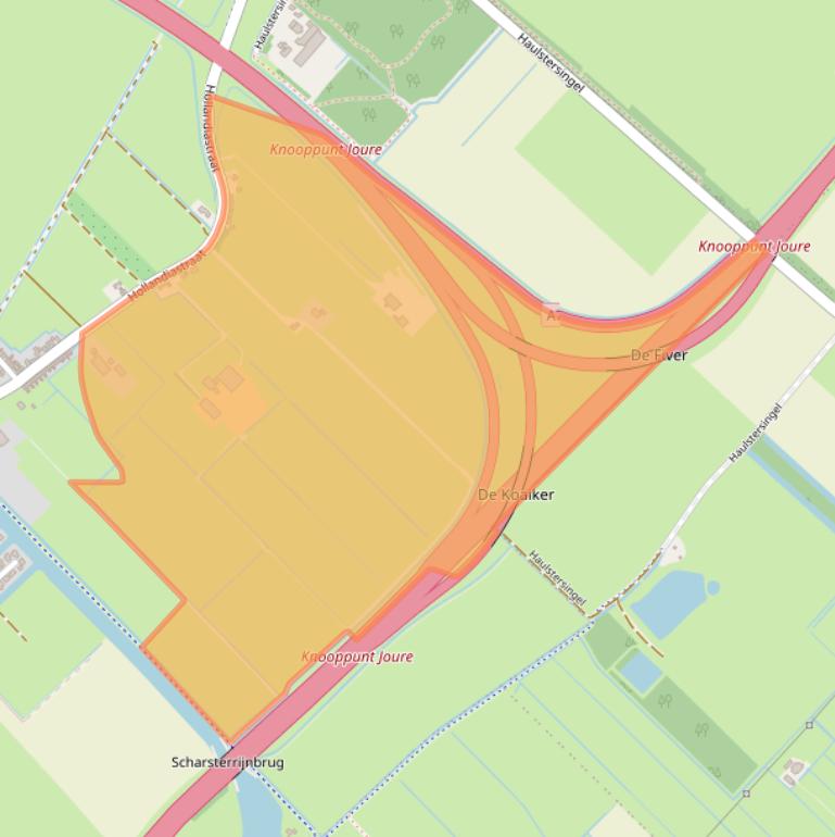 Kaart van postcodegebied 8517HK.