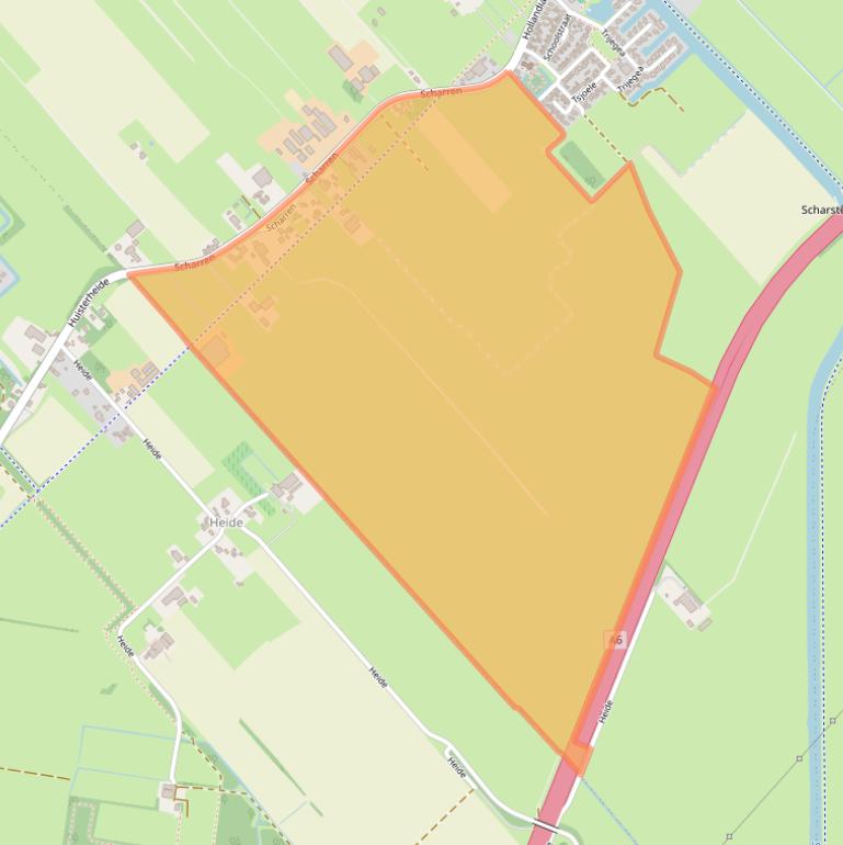 Kaart van postcodegebied 8517HM.