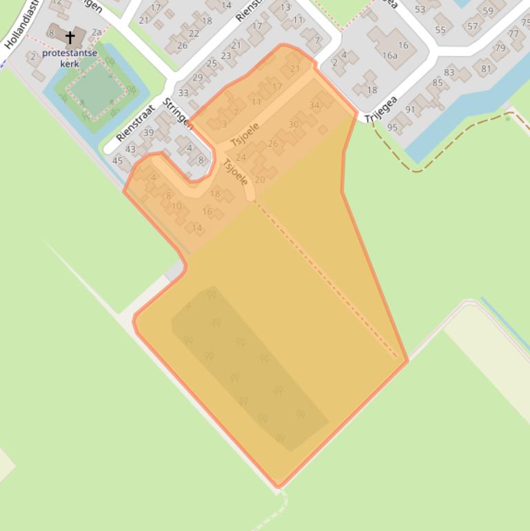 Kaart van postcodegebied 8517HV.