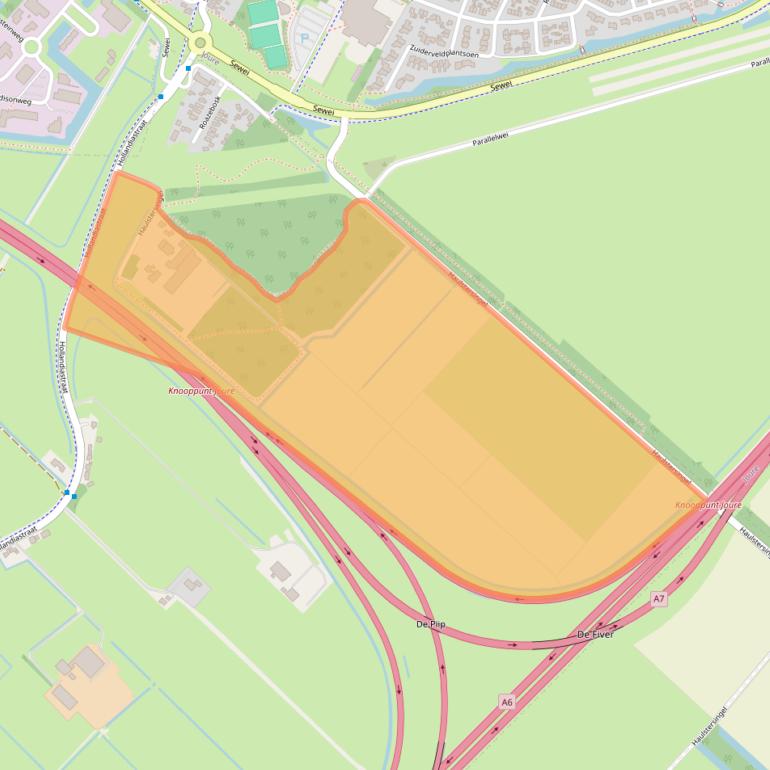 Kaart van postcodegebied 8517HW.