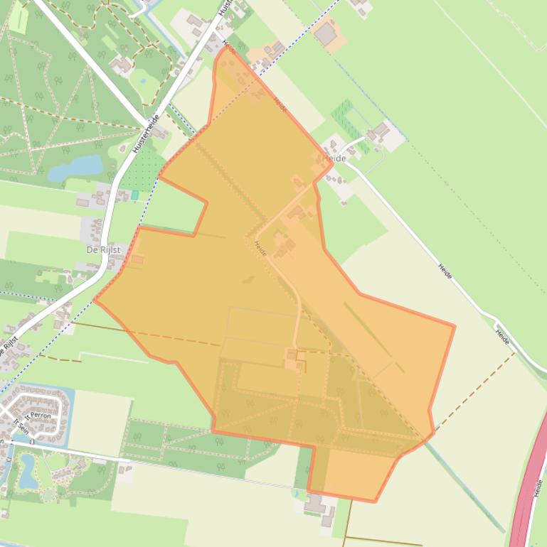 Kaart van postcodegebied 8521DG.