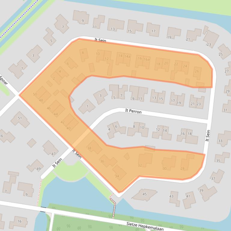 Kaart van postcodegebied 8521DN.