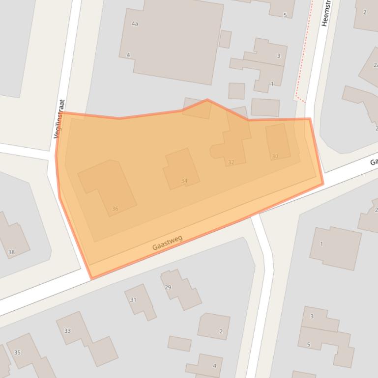 Kaart van postcodegebied 8521JD.