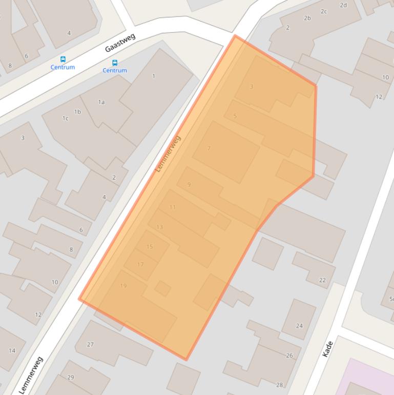 Kaart van postcodegebied 8521JL.