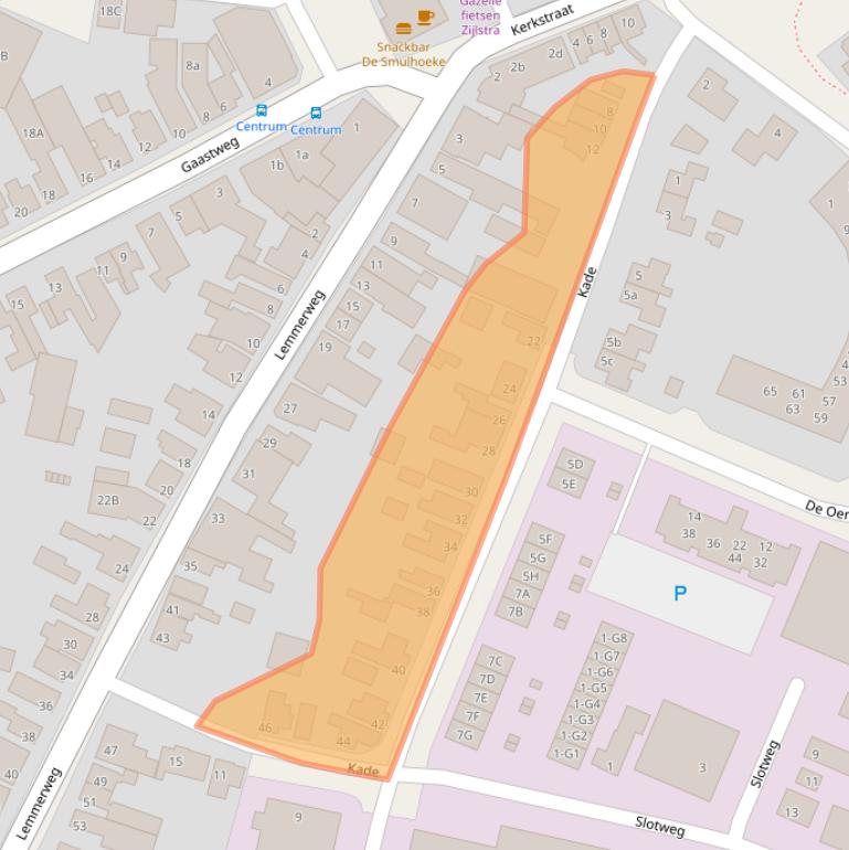 Kaart van postcodegebied 8521JS.