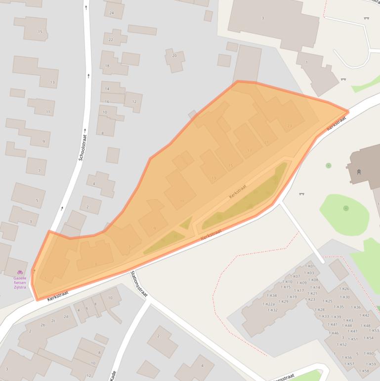 Kaart van postcodegebied 8521JV.