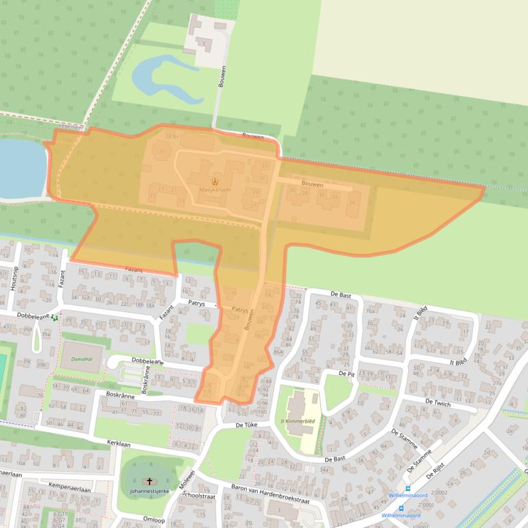 Kaart van postcodegebied 8521KN.