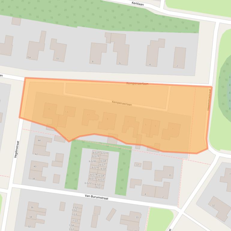 Kaart van postcodegebied 8521KP.