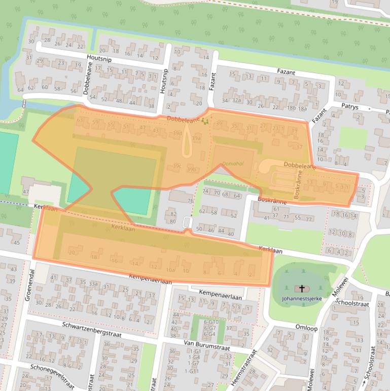 Kaart van postcodegebied 8521KS.