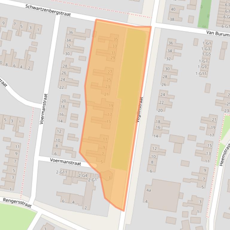 Kaart van postcodegebied 8521KT.