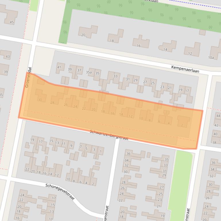 Kaart van postcodegebied 8521KX.