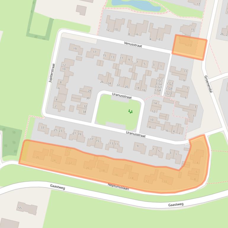 Kaart van postcodegebied 8521LH.
