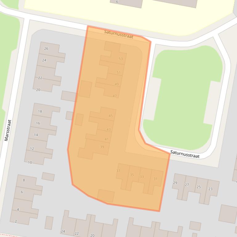 Kaart van postcodegebied 8521LN.