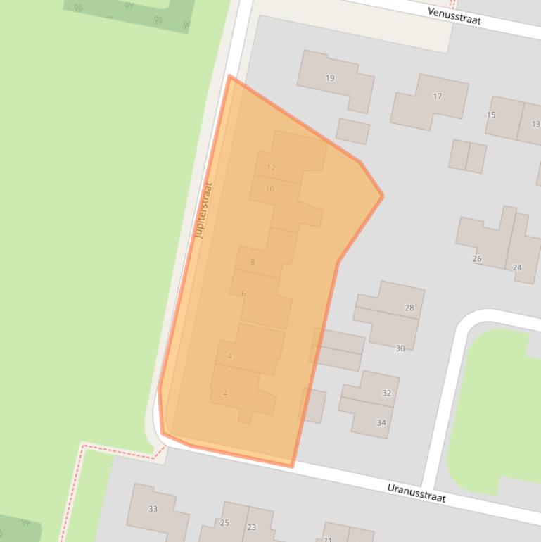 Kaart van postcodegebied 8521LW.