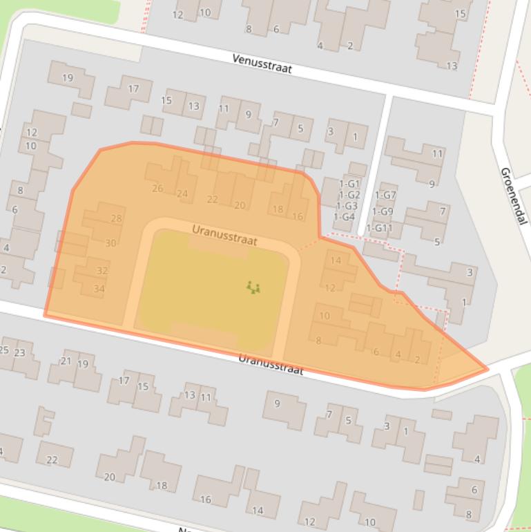 Kaart van postcodegebied 8521LX.