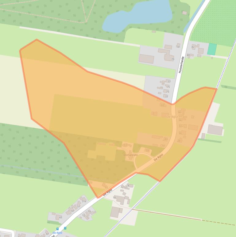 Kaart van postcodegebied 8521NJ.