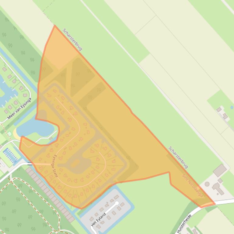 Kaart van postcodegebied 8521NL.