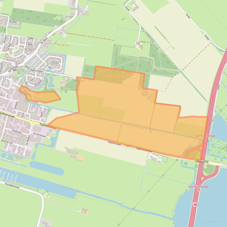 Kaart van postcodegebied 8521NM.