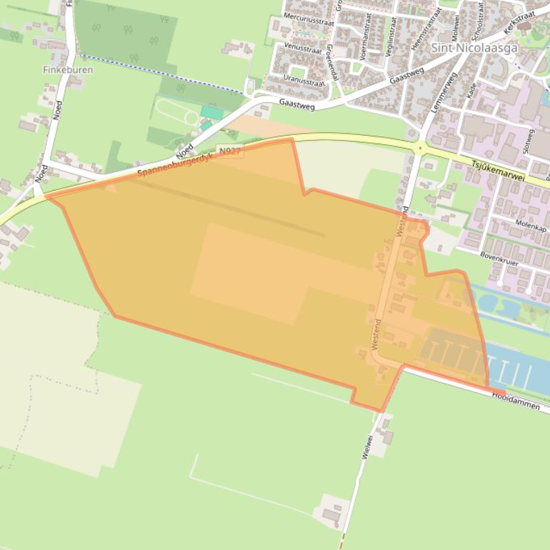 Kaart van postcodegebied 8521NP.