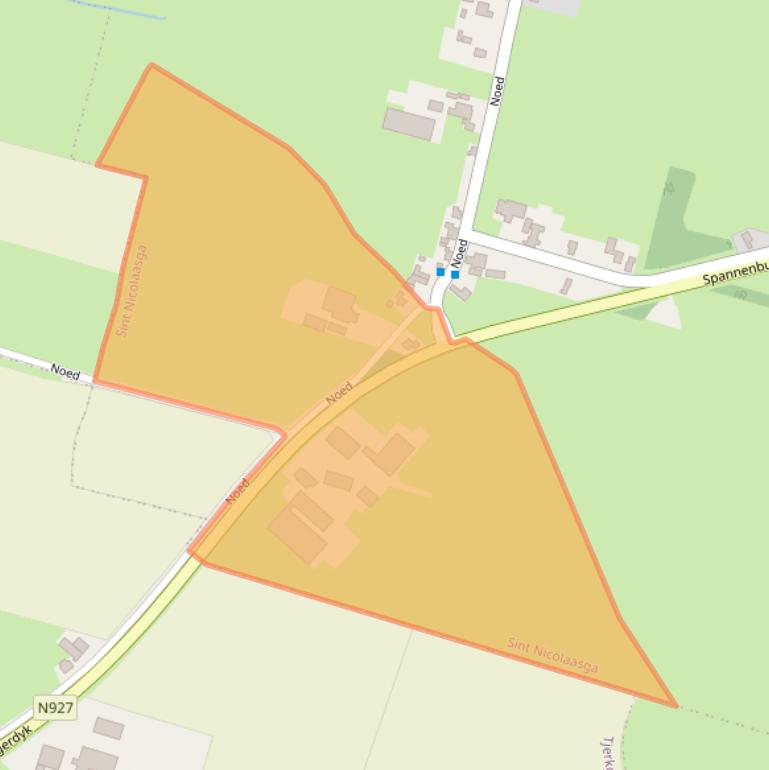 Kaart van postcodegebied 8521NR.