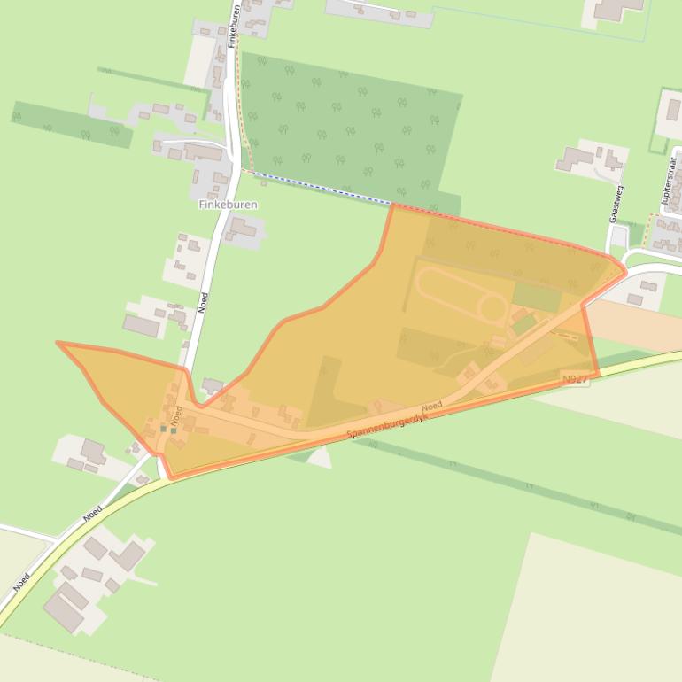 Kaart van postcodegebied 8521NS.