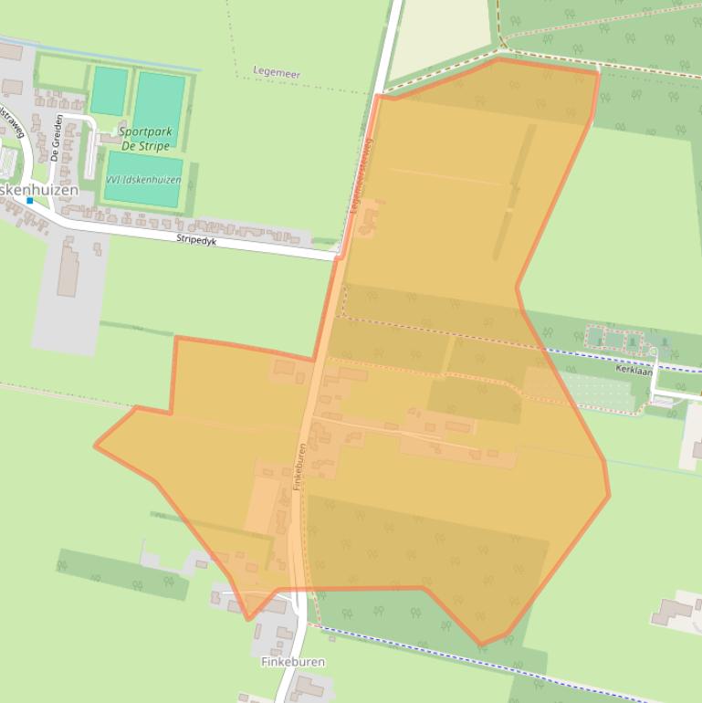 Kaart van postcodegebied 8521NV.