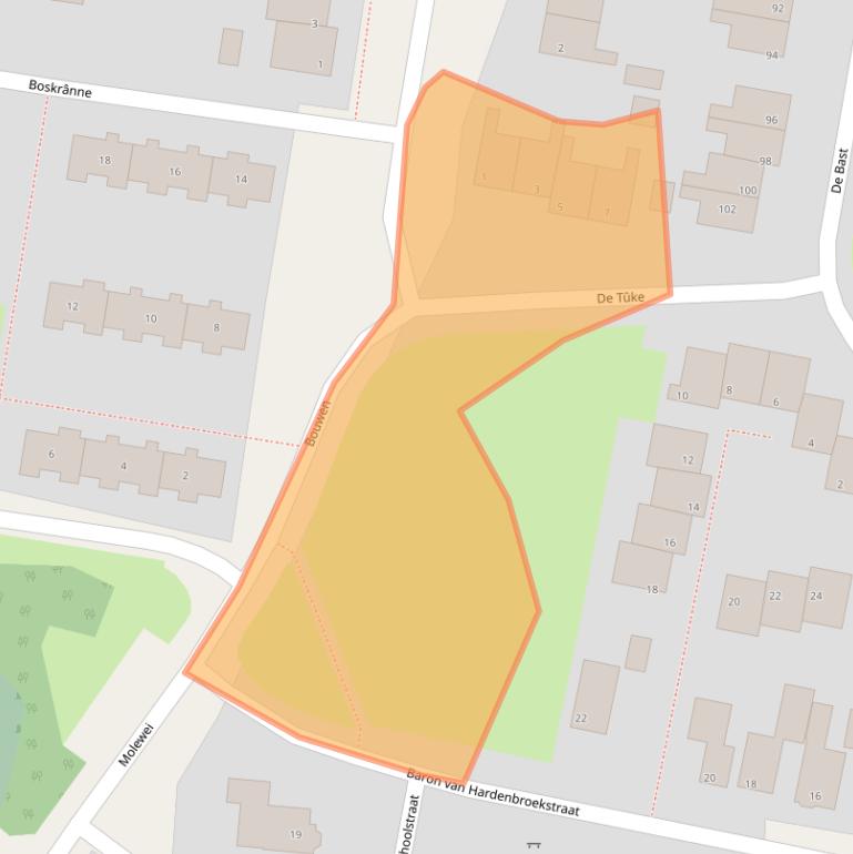 Kaart van postcodegebied 8521PH.