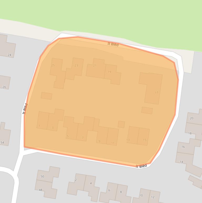 Kaart van postcodegebied 8521PL.