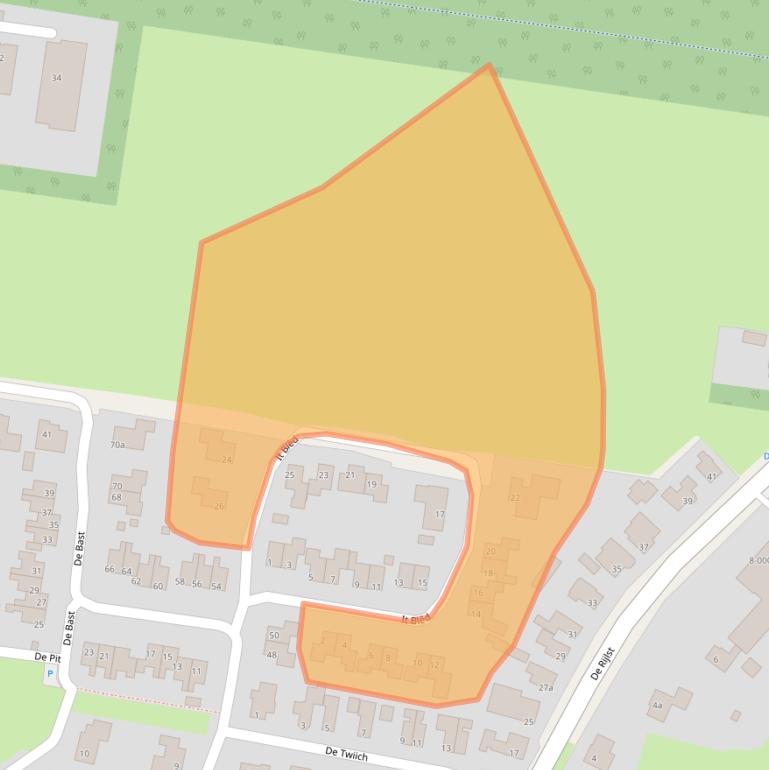 Kaart van postcodegebied 8521PM.