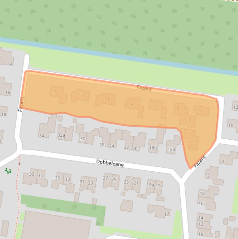 Kaart van postcodegebied 8521RB.