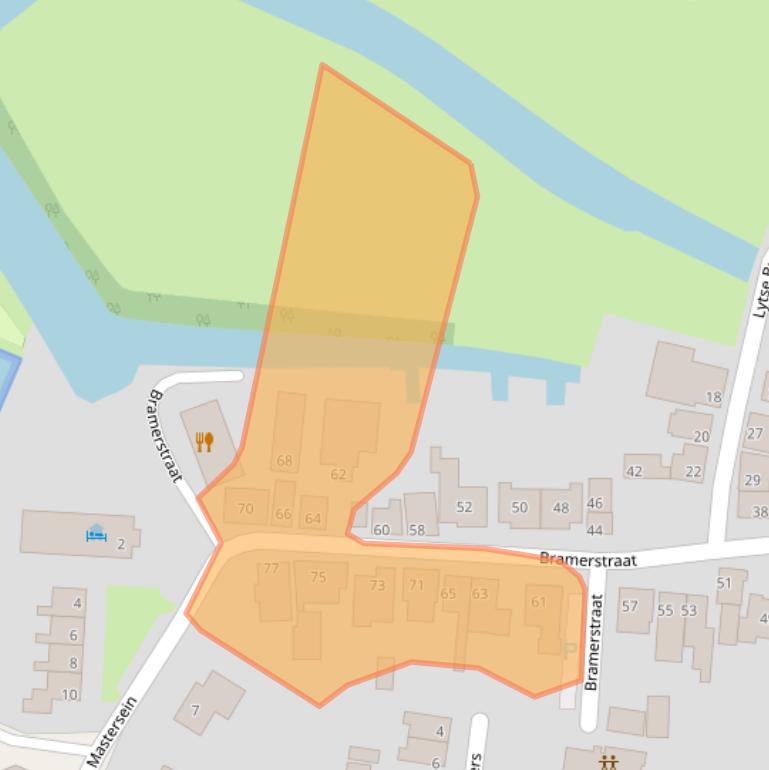 Kaart van postcodegebied 8523NJ.