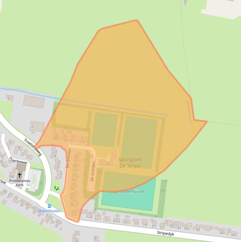 Kaart van postcodegebied 8523NM.