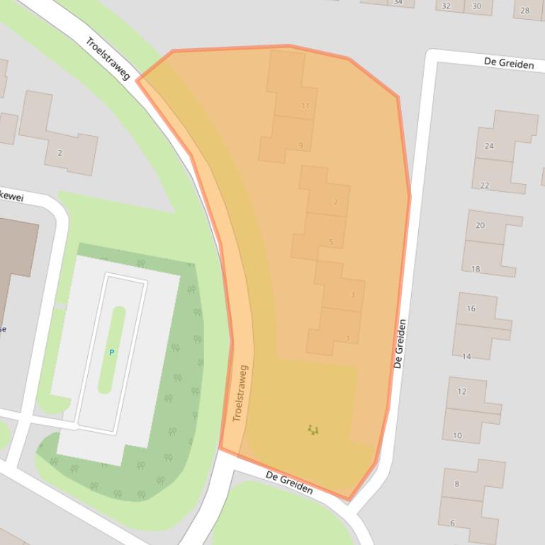 Kaart van postcodegebied 8523NR.