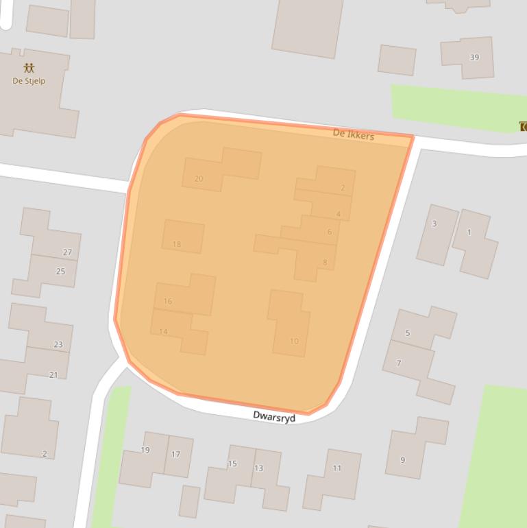 Kaart van postcodegebied 8523NT.