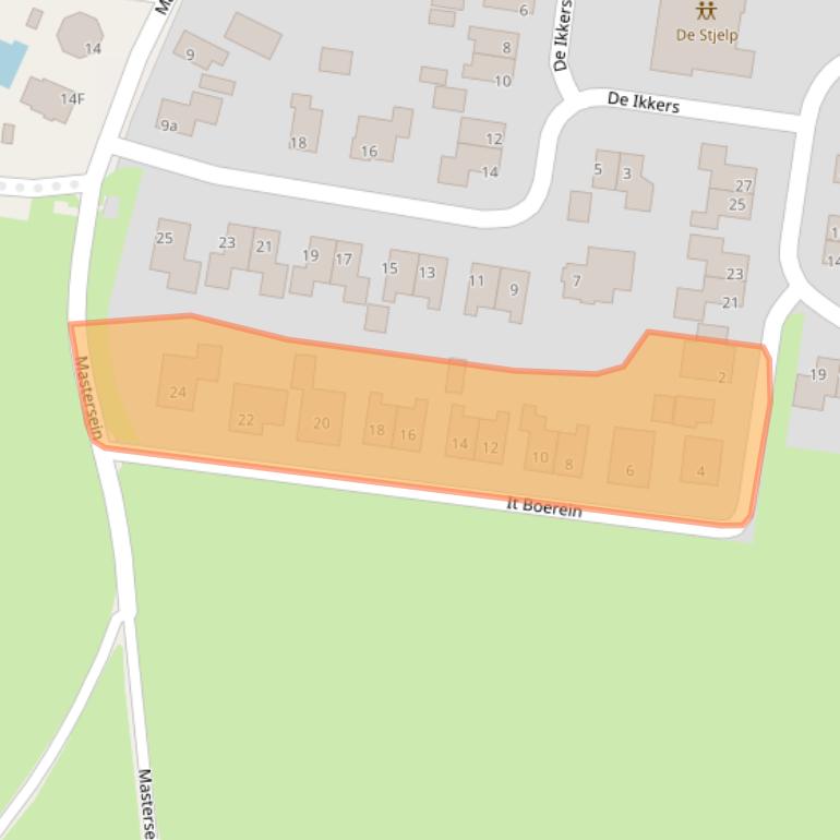 Kaart van postcodegebied 8523NX.