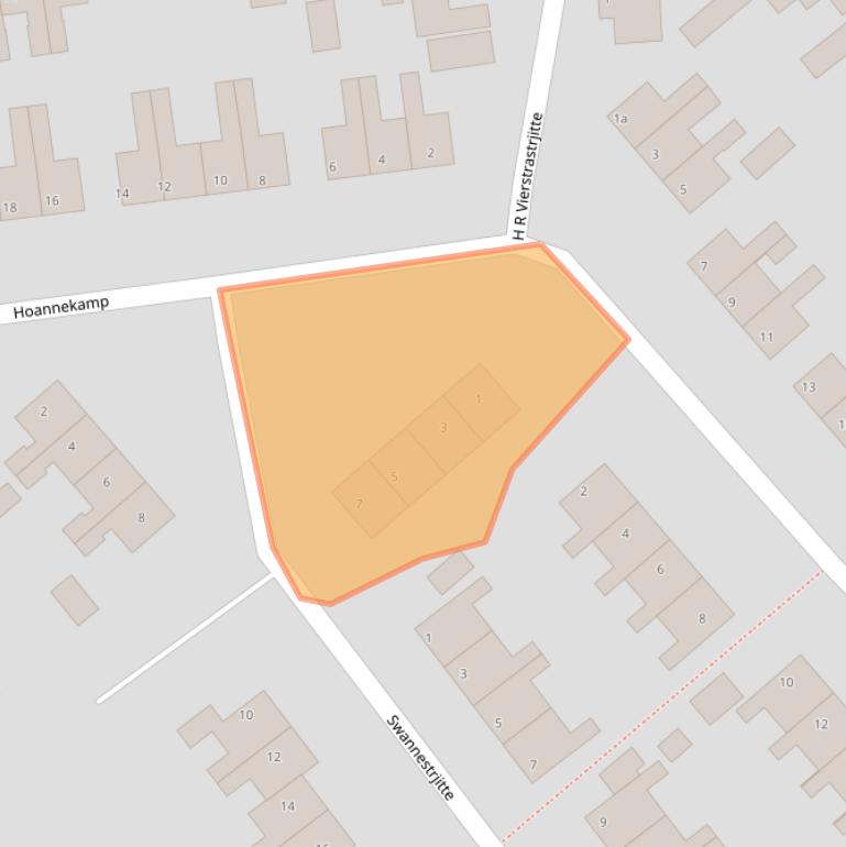 Kaart van postcodegebied 8525ES.