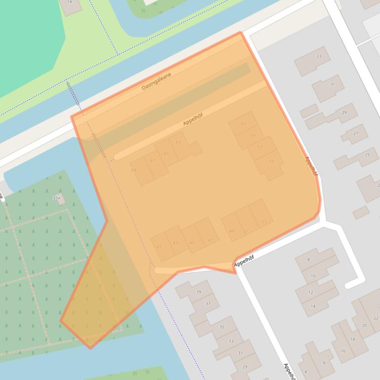 Kaart van postcodegebied 8525GL.