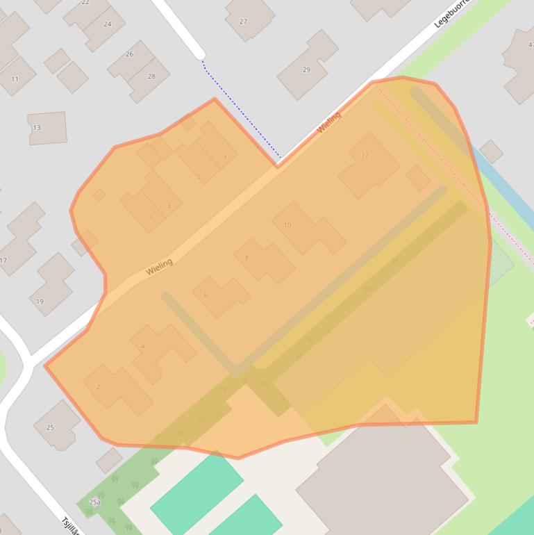 Kaart van postcodegebied 8525GW.