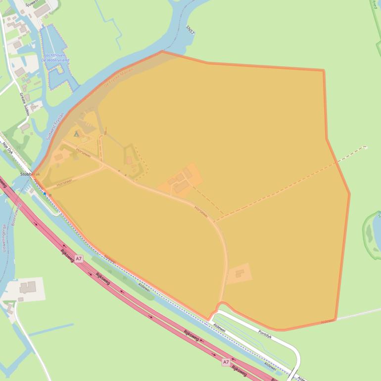 Kaart van postcodegebied 8526DS.