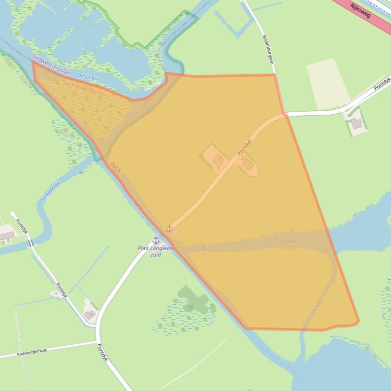 Kaart van postcodegebied 8526DX.