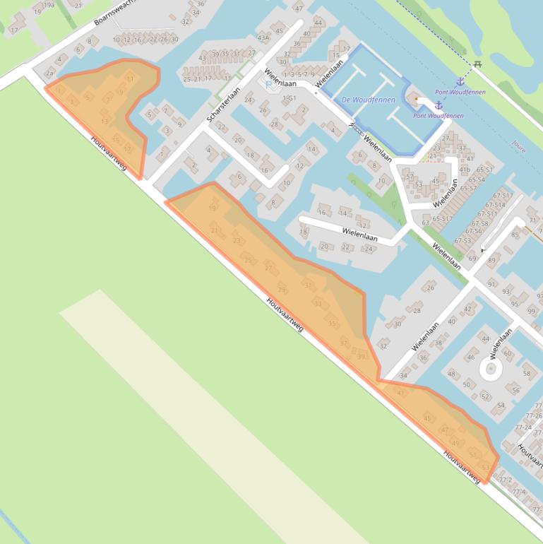 Kaart van postcodegebied 8526GC.