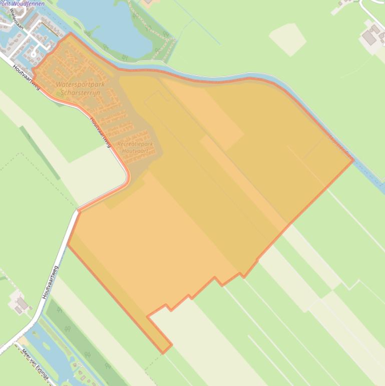 Kaart van postcodegebied 8526GH.