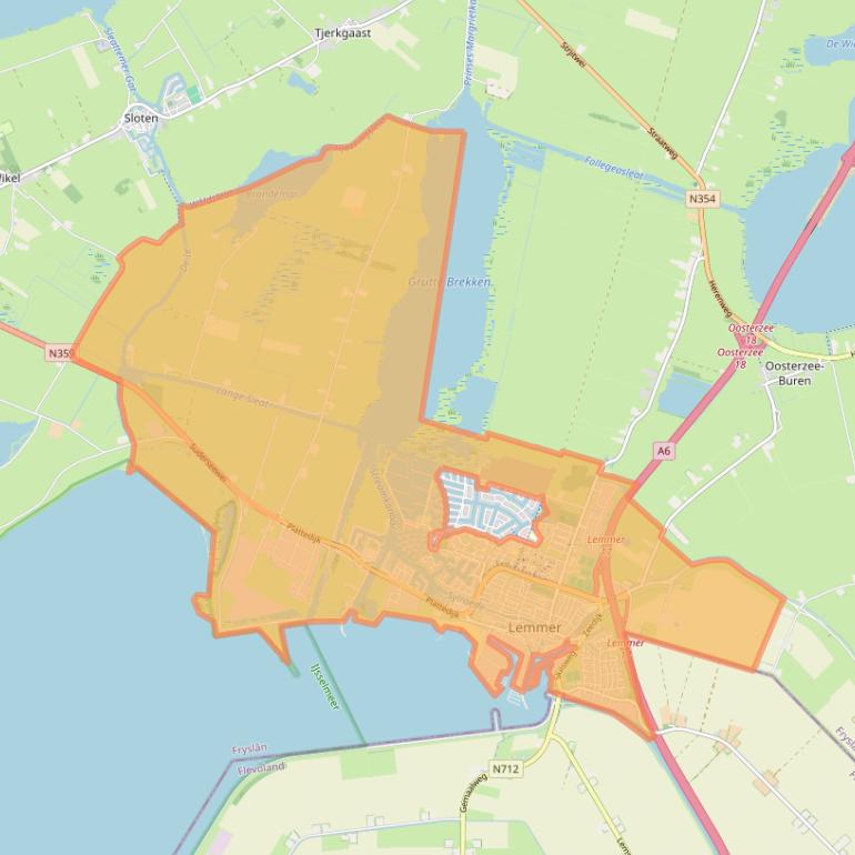 Kaart van postcodegebied 8531.