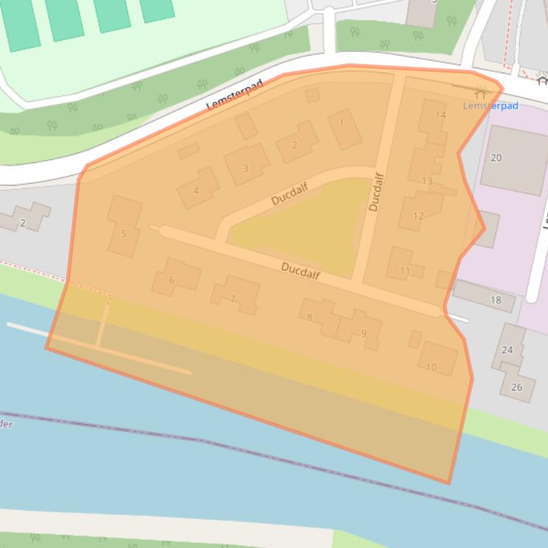 Kaart van postcodegebied 8531AB.