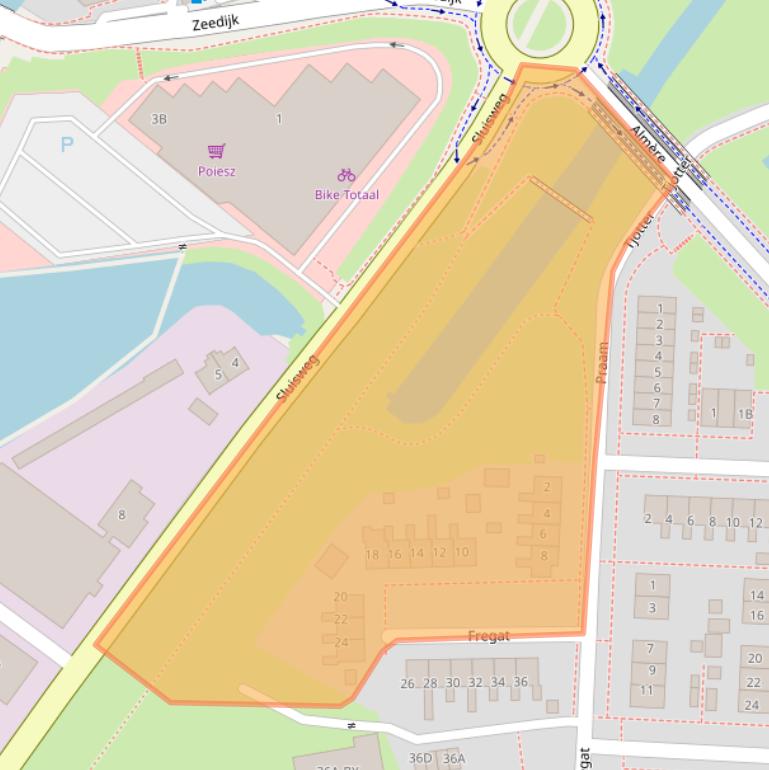 Kaart van postcodegebied 8531AG.