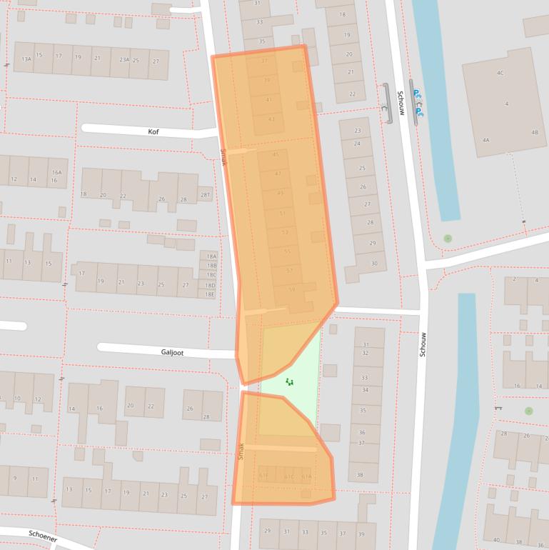 Kaart van postcodegebied 8531BE.