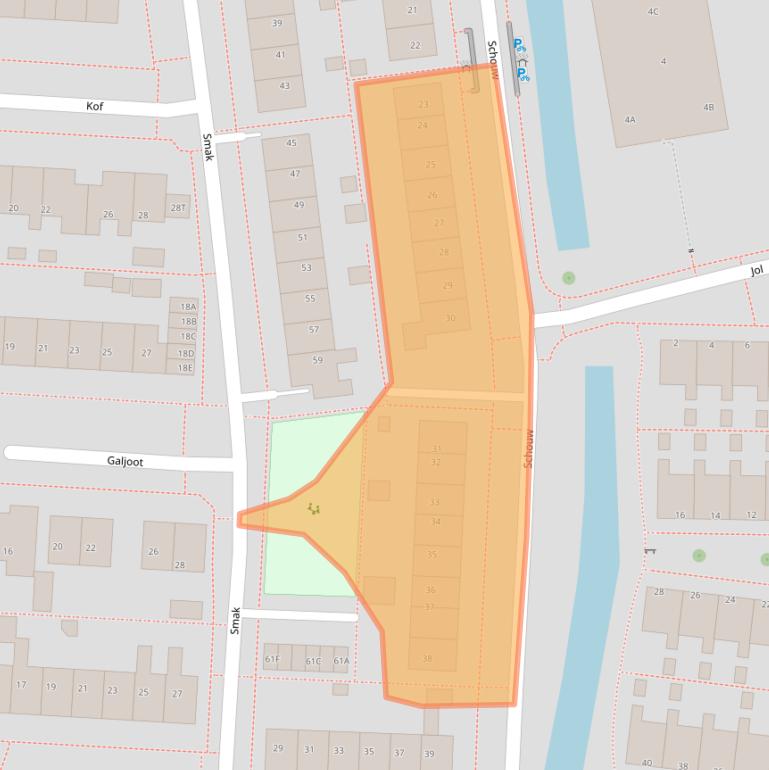 Kaart van postcodegebied 8531BK.