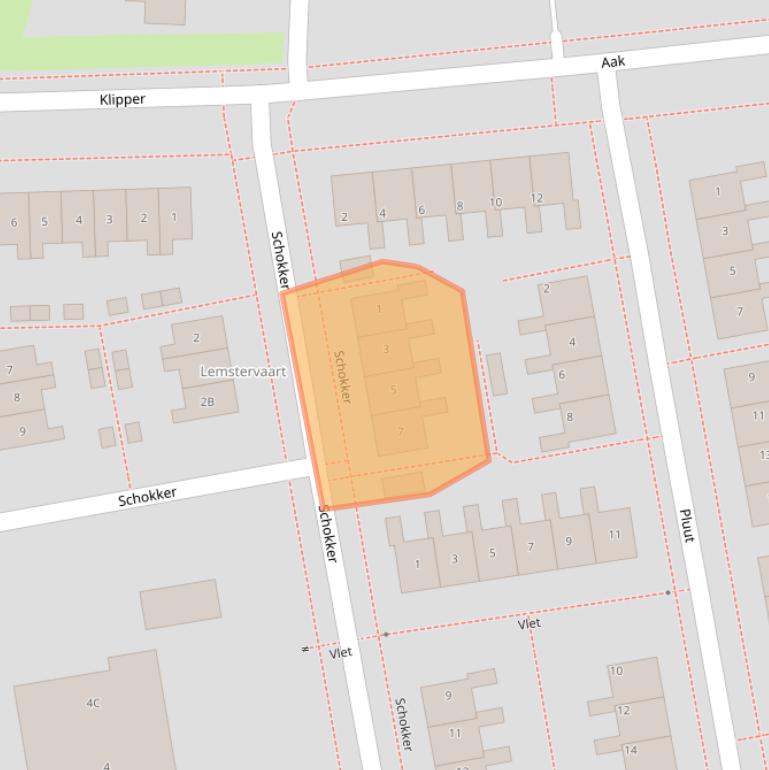 Kaart van postcodegebied 8531BS.