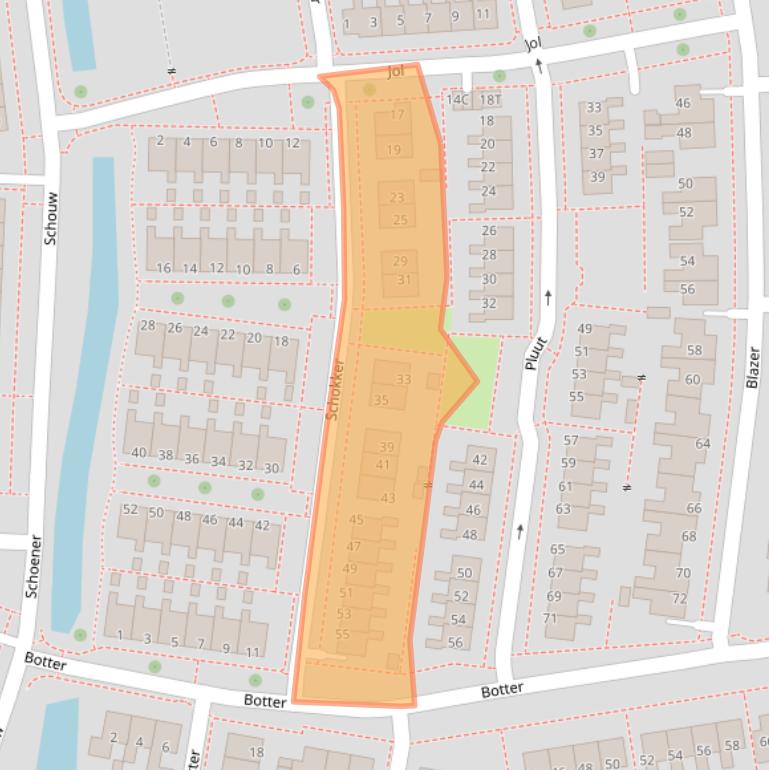 Kaart van postcodegebied 8531BV.