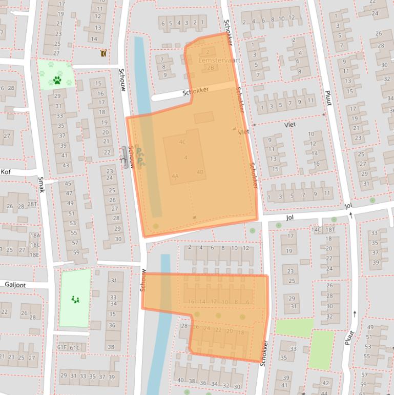 Kaart van postcodegebied 8531BW.